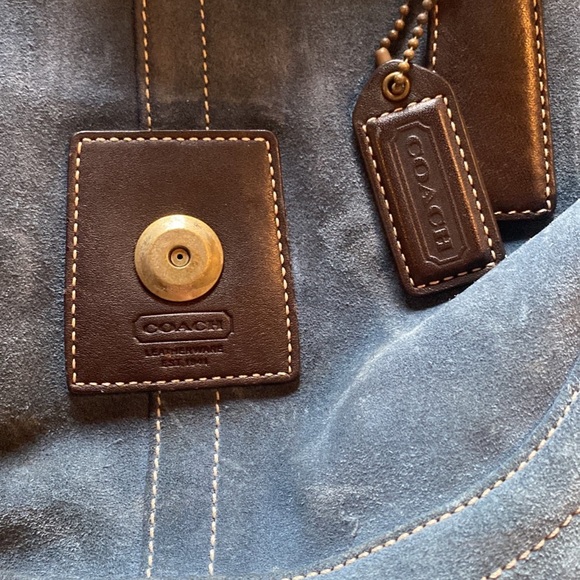 authentic coach suede bag - Picture 2 of 6